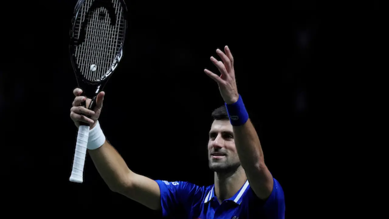 Djokovic, tras ganar a Cilic en la Copa Davis.Bernat ArmangueAP