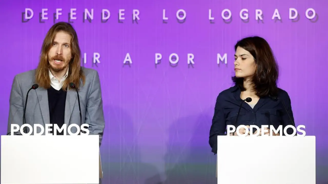 Pablo Fern&aacute;ndez e Isa Serra, este lunes, en Madrid. EFE