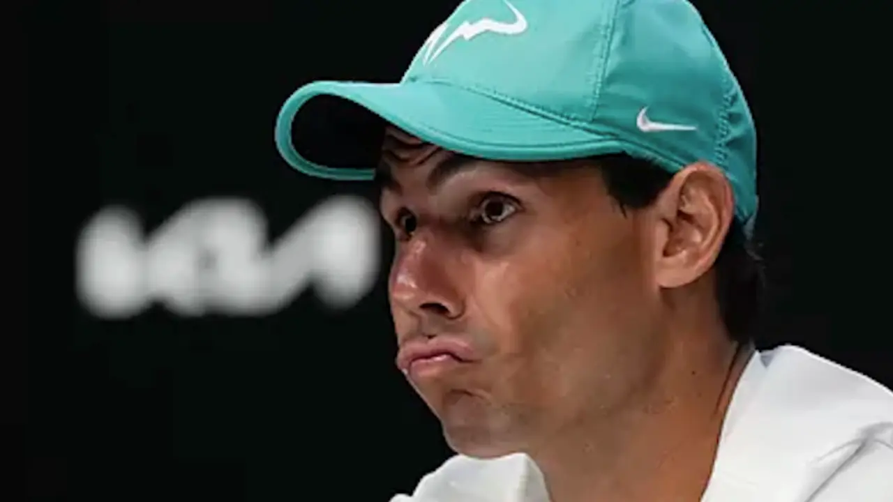 Rafa Nadal durante una rueda de prensa. / AP