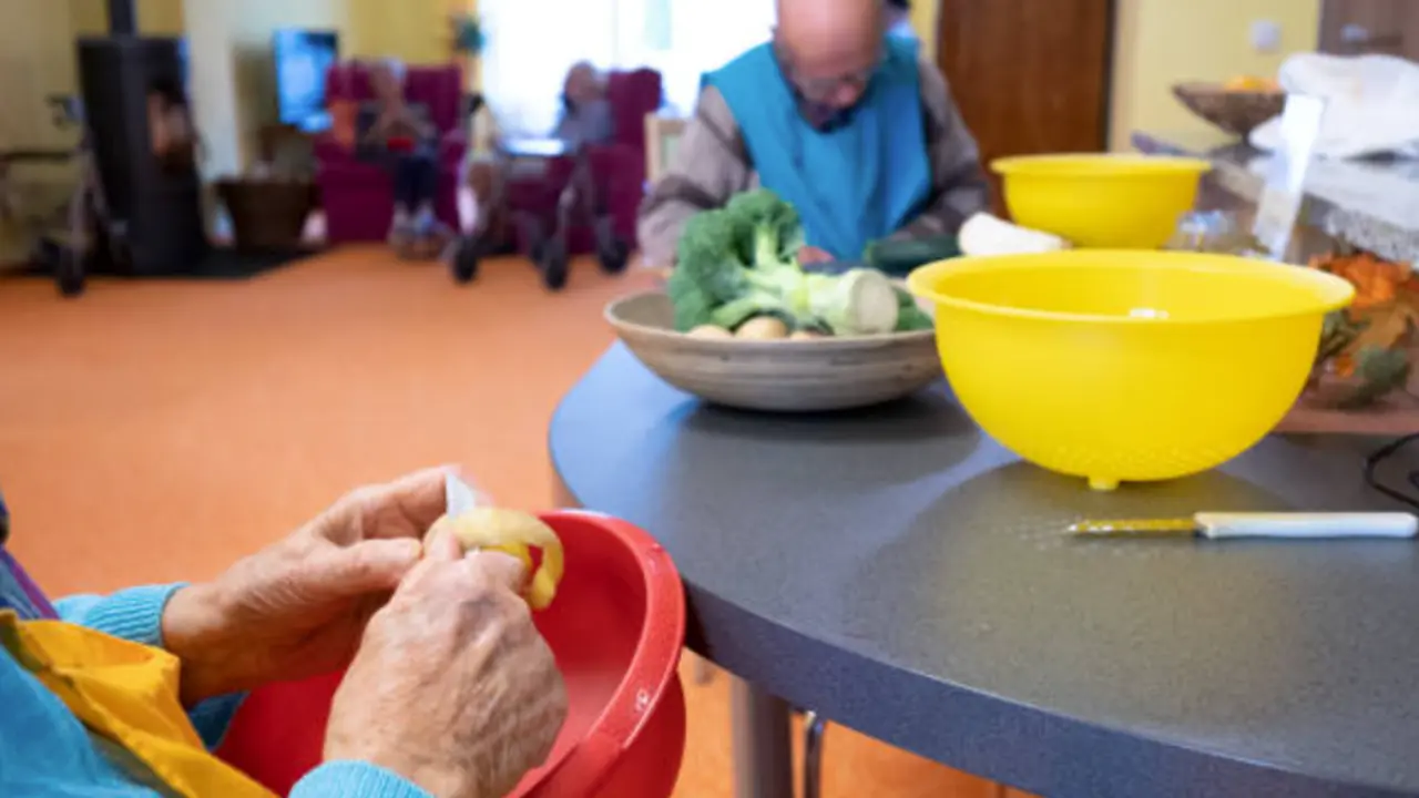 Varias personas de avanzada edad en una residencia de ancianos. / S. D.