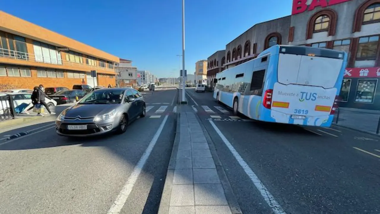 Zona del atropello tras el accidente. / ALERTA