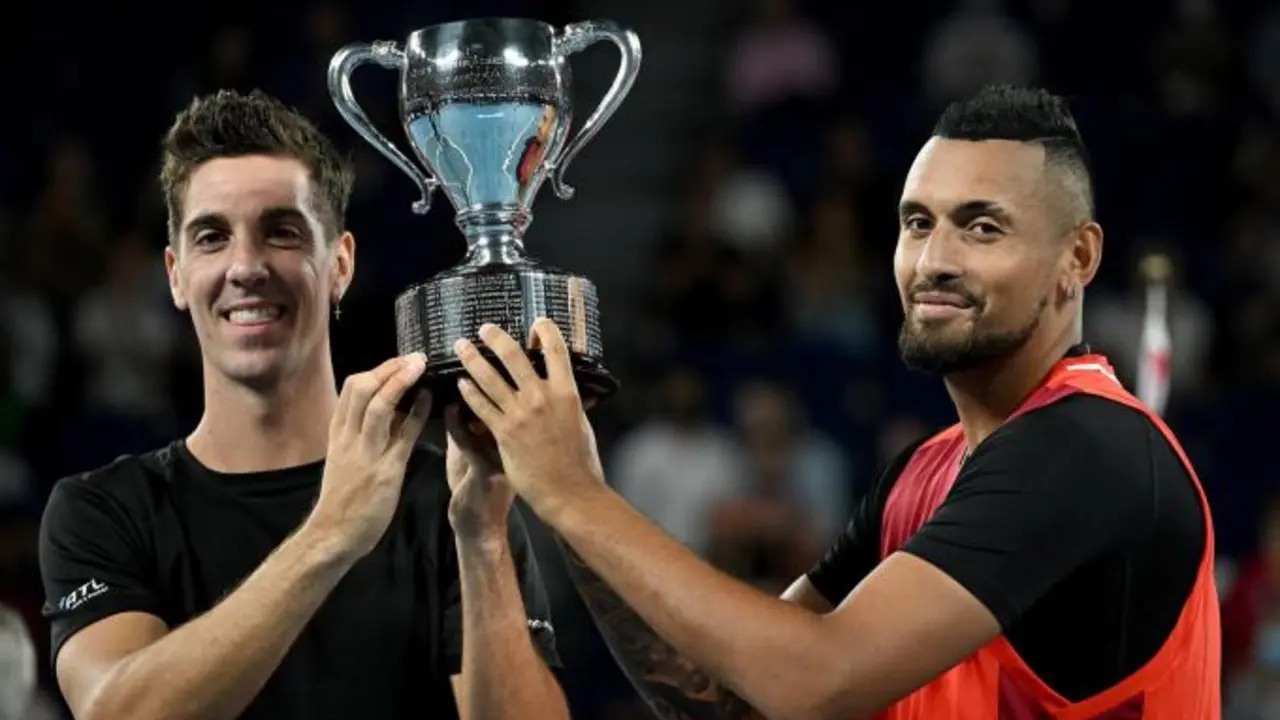 Thanasi Kokkinakis y Nick Kyrgios se proclamaron este s&aacute;bado inesperados campeones del Open de Australia en un d&iacute;a grande para el tenis de este pa&iacute;s