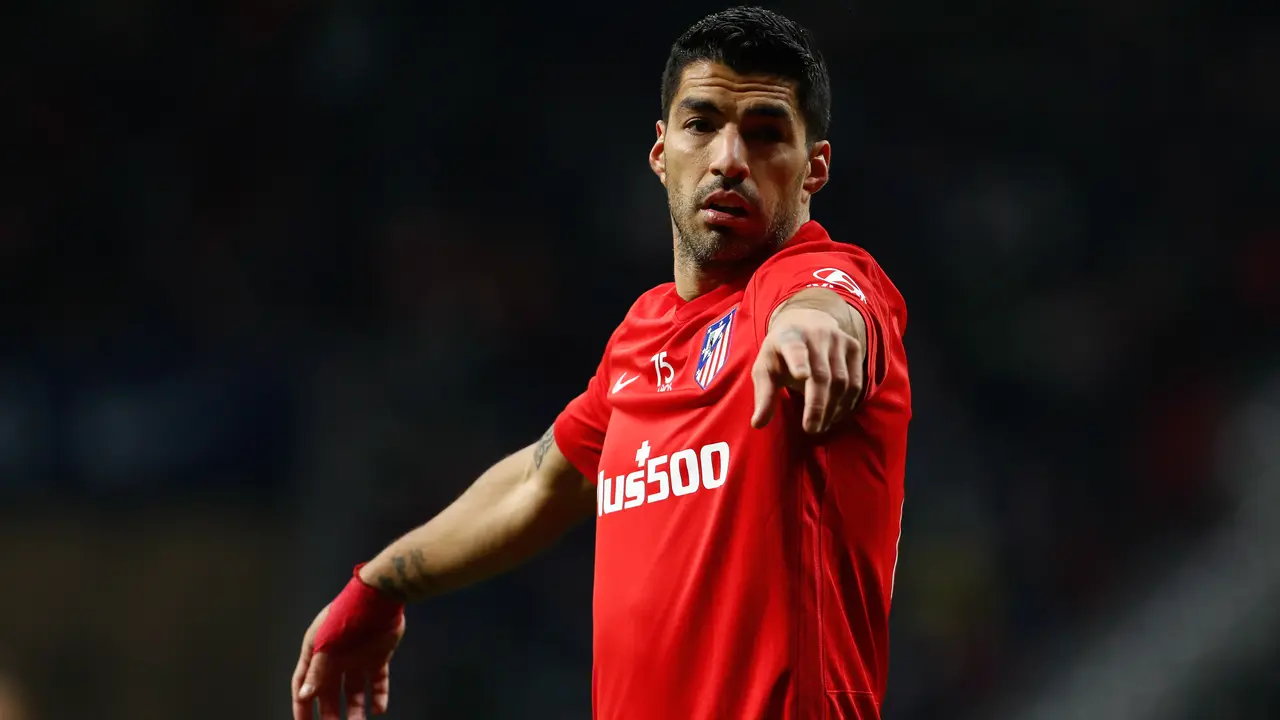 Luis Su&aacute;rez del Atl&eacute;tico de Madrid gesticula durante el partido de f&uacute;tbol de la Liga Espa&ntilde;ola, La Liga Santander, jugado entre el Atl&eacute;tico de Madrid y el Valencia CF en el estadio Wanda Metropolitano el 22 de enero de 2022, en Madrid, Espa&ntilde;a. AFP7 / Europa Press