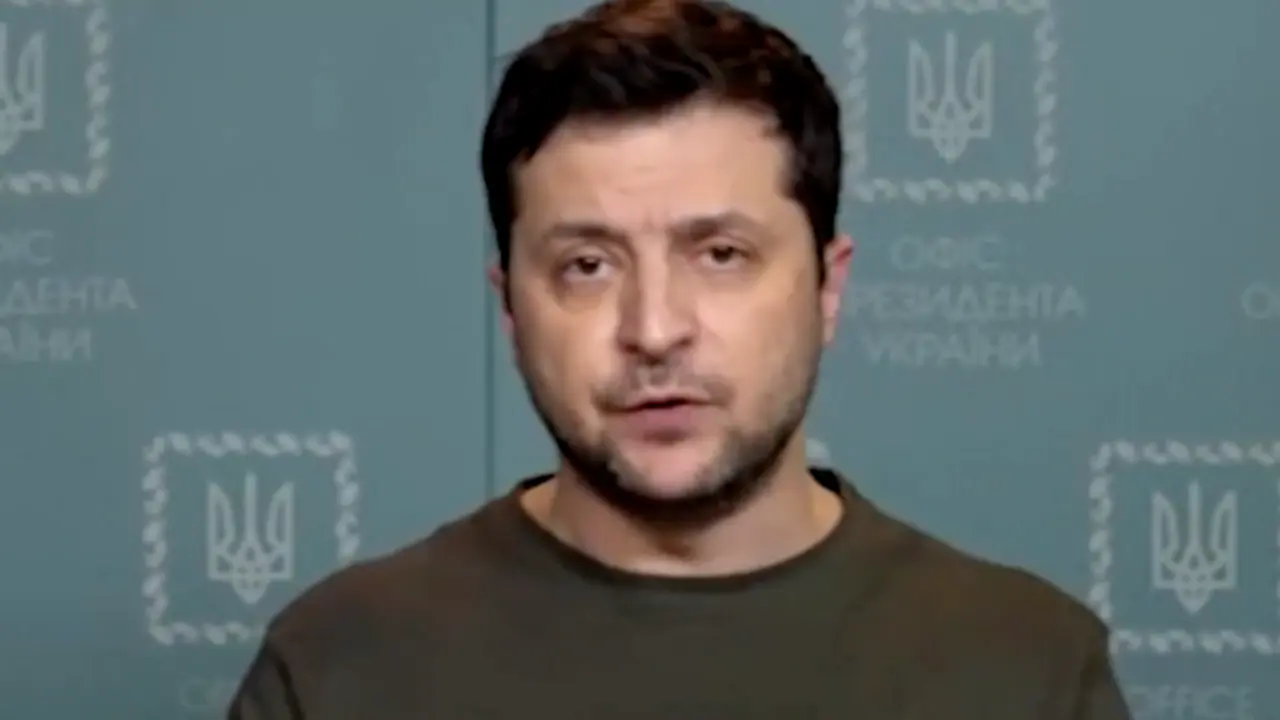 El presidente de Ucrania, Volodimir Zelenski.