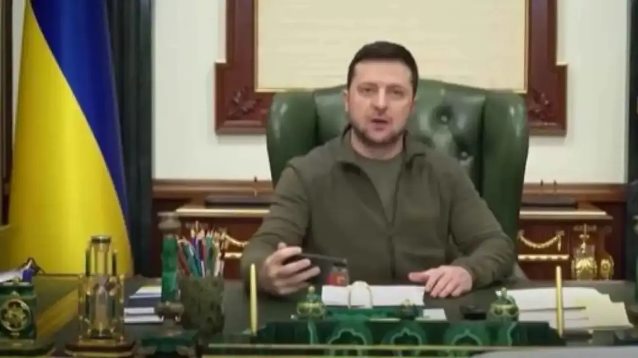 Zelenski en el v&iacute;deo publicado.