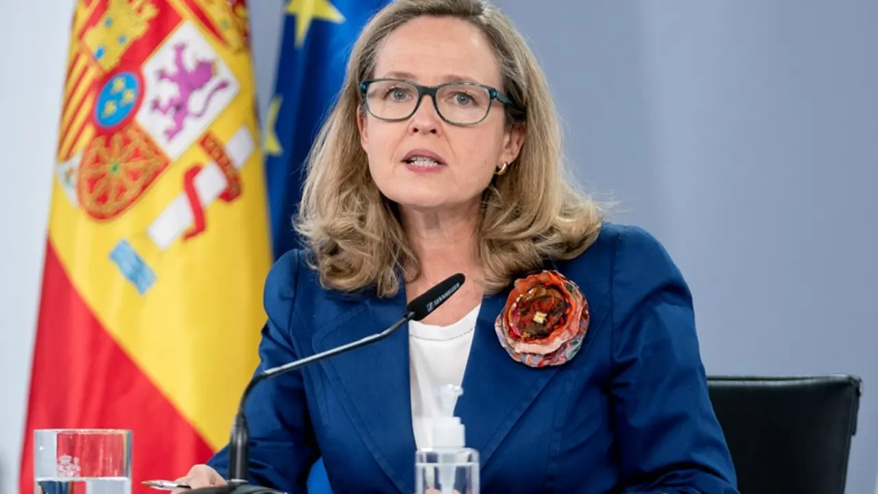 La vicepresidenta primera y ministra de Asuntos Econ&oacute;micos y Transformaci&oacute;n Digital, Nadia Calvi&ntilde;o.
