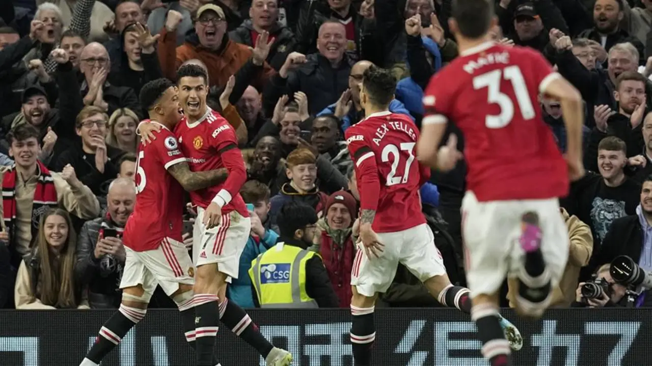 Cristiano Ronaldo, con sus dos goles ante el Tottenham Hotspur.