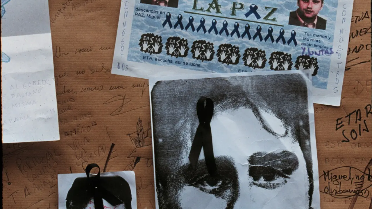 Fotograf&iacute;as de Miguel &Aacute;ngel Blanco, pol&iacute;tico secuestrado y asesinado por la banda terrorista ETA, a 29 de julio de 1998, en Madrid, (Espa&ntilde;a). Se cumplen 10 a&ntilde;os del cese de la violencia de ETA. El 20 de octubre de 2011 la banda terrorista ETA an