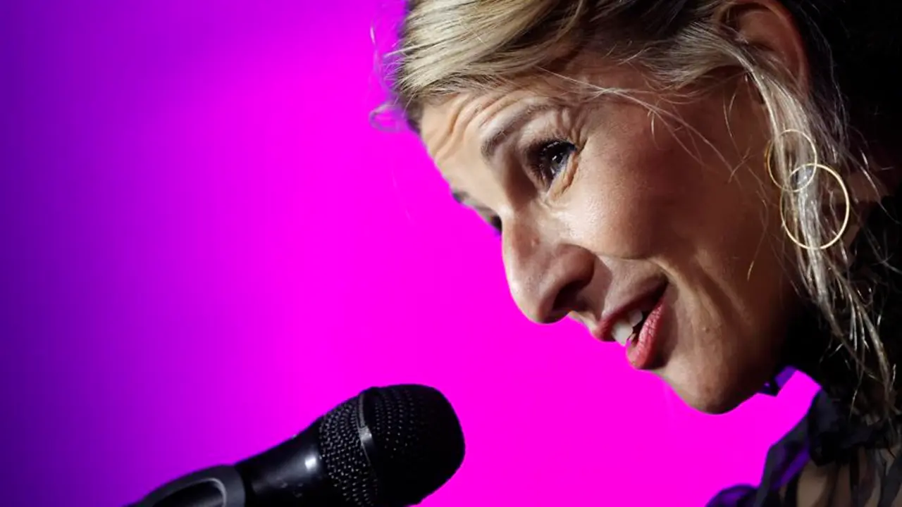 Yolanda D&iacute;az asiste a los premios del Sindicato de Guionistas. / EFE