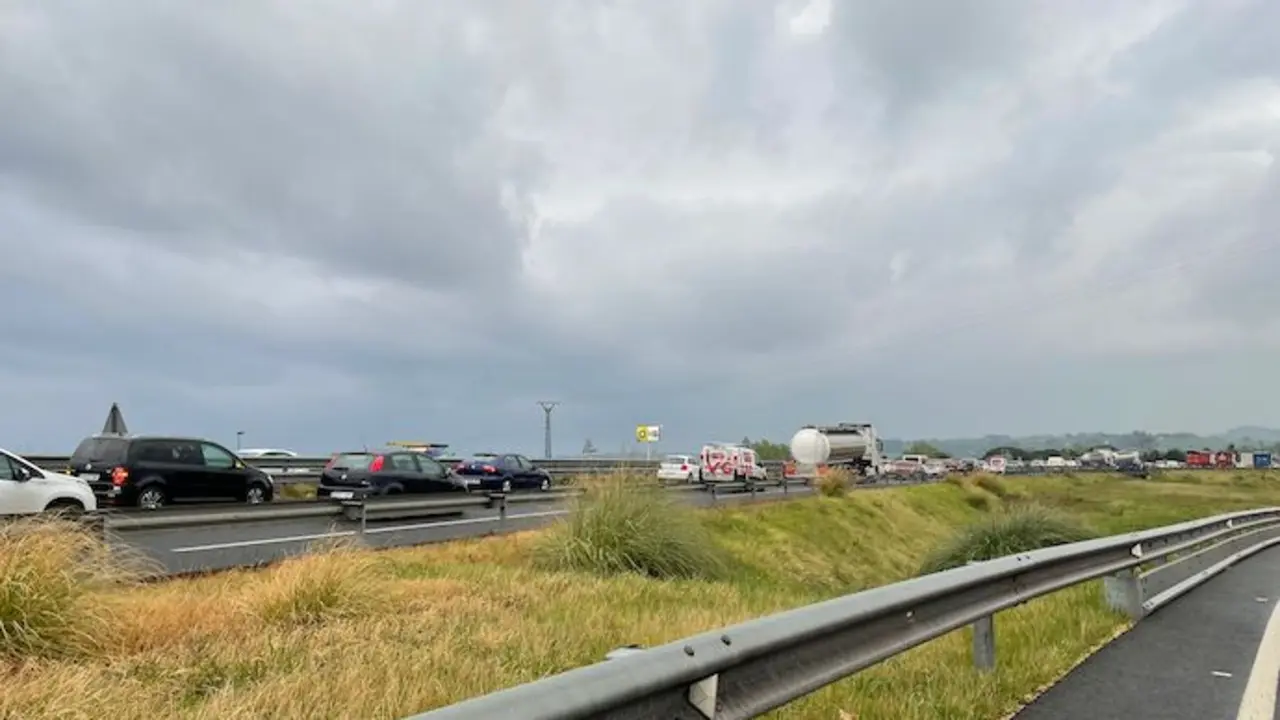 Retenciones de hoy en la A-67. / ALERTA