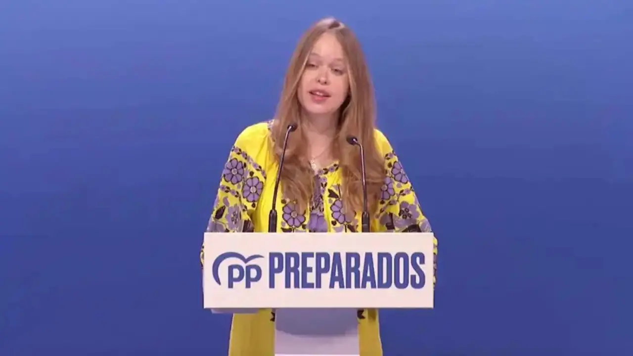 La parlamentaria, durante el discurso que ha pronunciado en el Congreso del PP. ALERTA