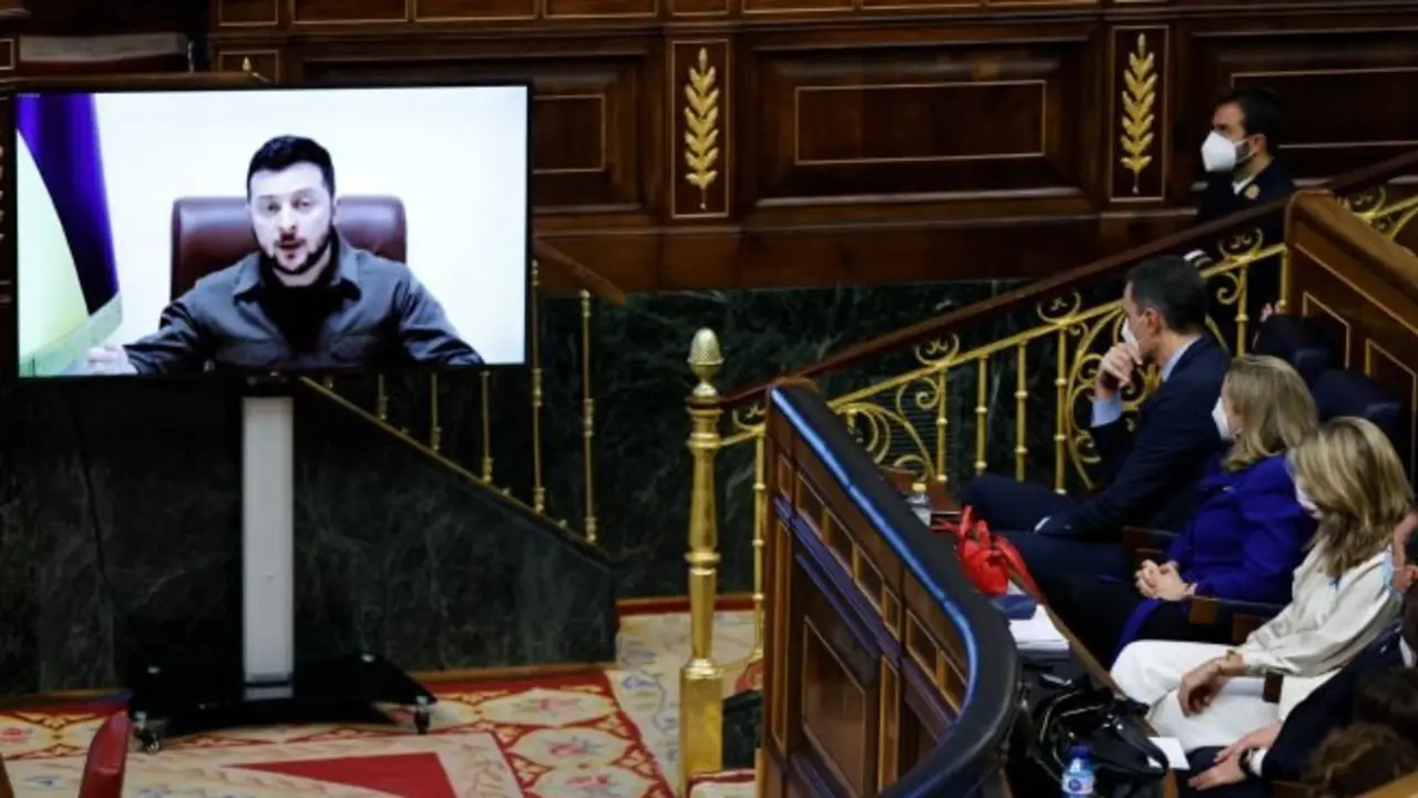 Zelenski: intervenci&oacute;n &iacute;ntegra en el Congreso de los Diputados