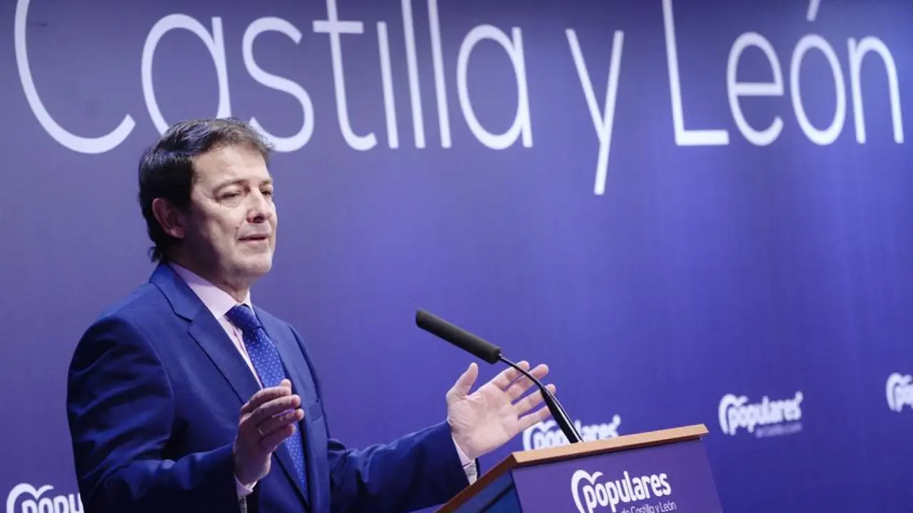 El presidente del PP de Castilla y Le&oacute;n, Alfonso Fern&aacute;ndez Ma&ntilde;ueco, en una imagen de archivo. EFE/NACHO GALLEGO