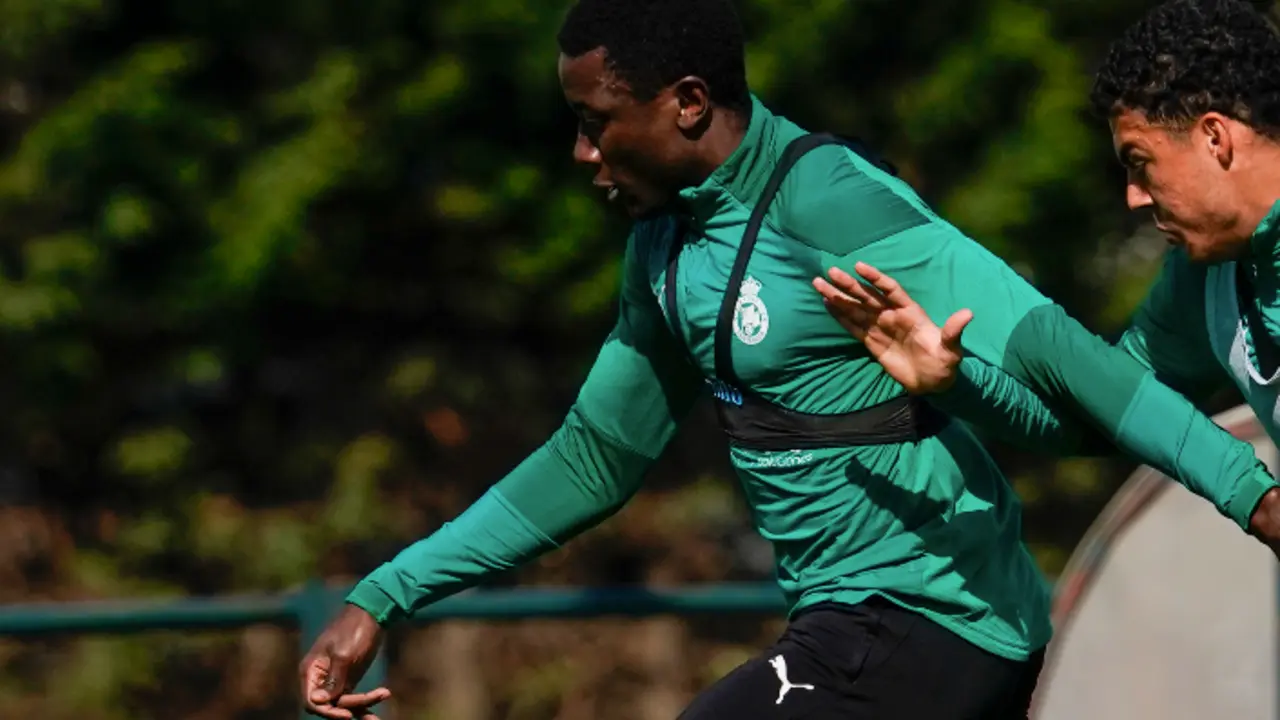 Jugadores del Racing durante un entrenamiento. / ALERTA