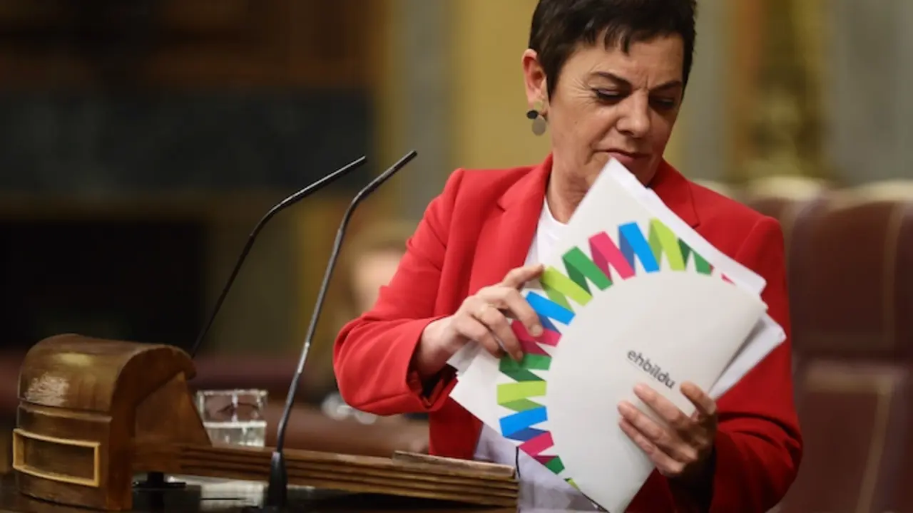 La portavoz de EH Bildu en el Congreso, Mertxe Aizpurua, en una sesi&oacute;n plenaria, en el Congreso de los Diputados. 
Eduardo Parra / Europa Press
