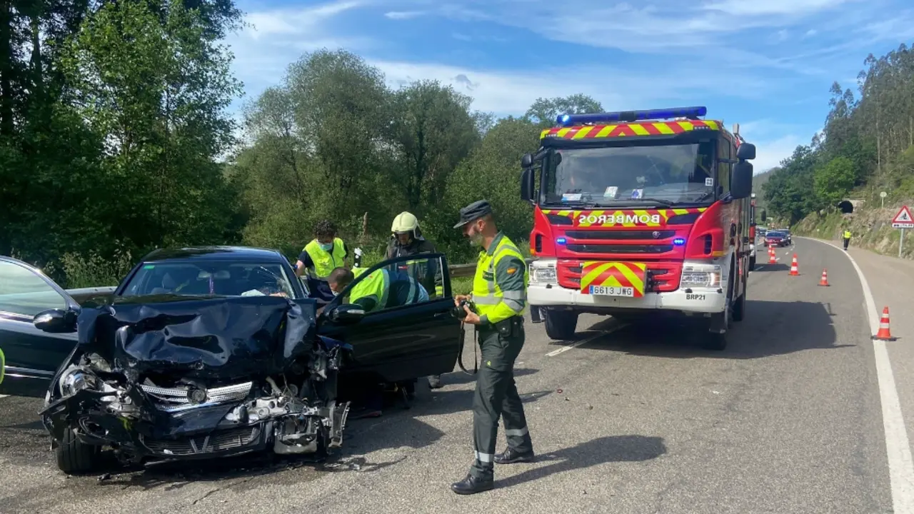 Accidente de tr&aacute;fico en la N-634 - ALERTA