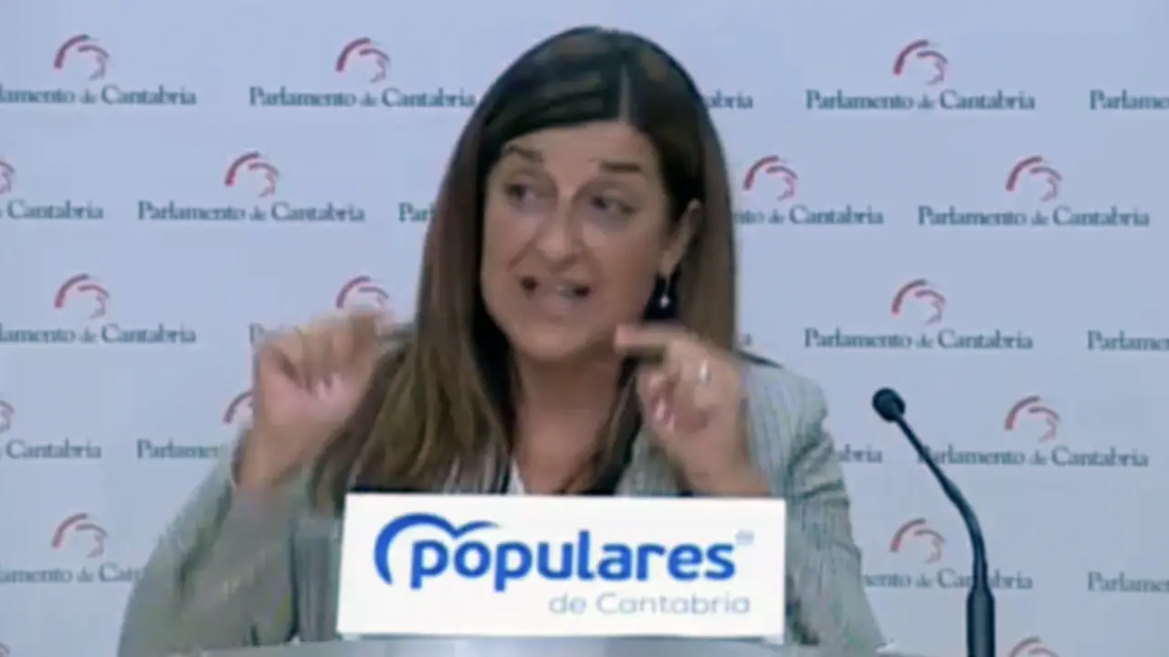 La presidenta del Partido Popular, Mar&iacute;a Jos&eacute; S&aacute;enz de Buruaga. / ALERTA