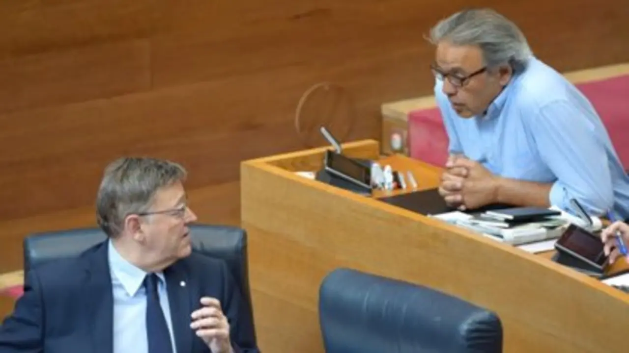 Ximo Puig con su ex 'n&uacute;mero dos', Manolo Mata, abogado del principal implicado