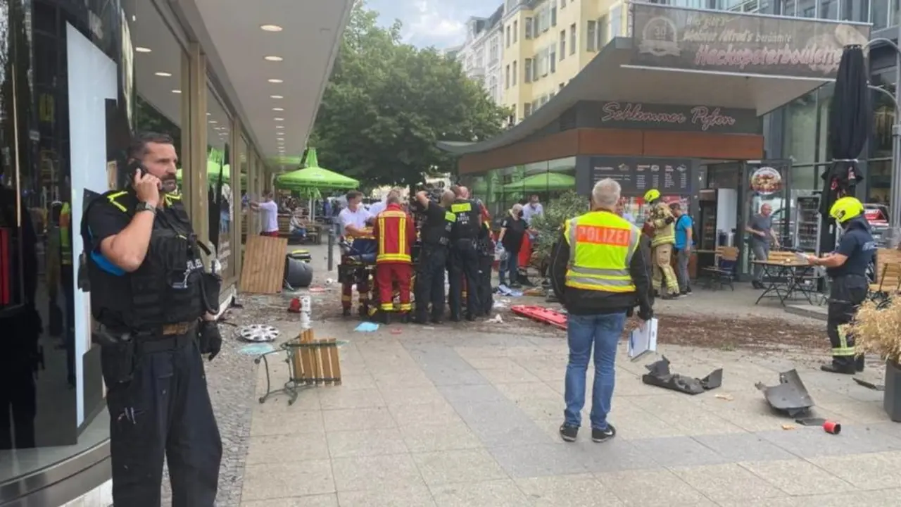 La escena del accidente en Berl&iacute;n-Charlottenburg
Foto: Ole Kroening