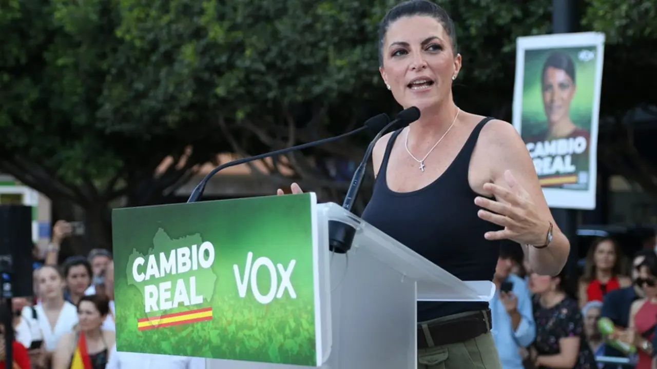 La candidata de Vox a la Presidencia de la Junta de Andaluc&iacute;a, Macarena Olona.