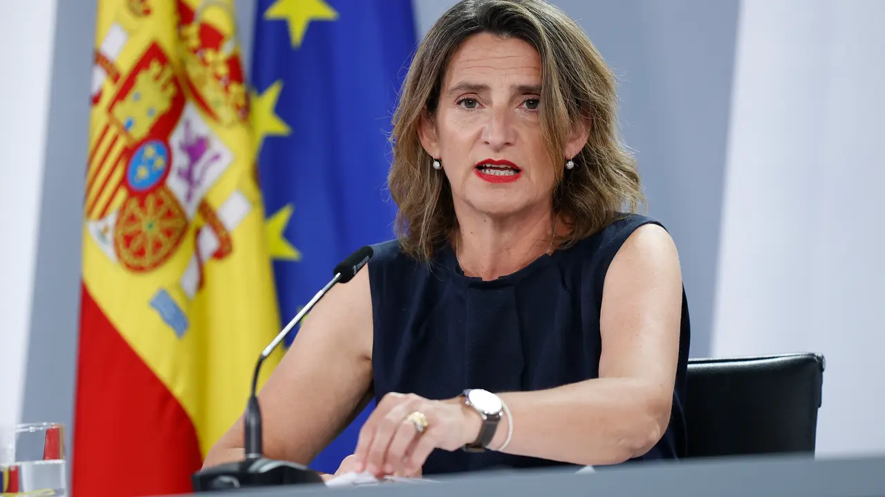 La vicepresidenta tercera del Gobierno y ministra para la Transici&oacute;n Ecol&oacute;gica y el Reto Demogr&aacute;fico, Teresa Ribera. /Chema Moya