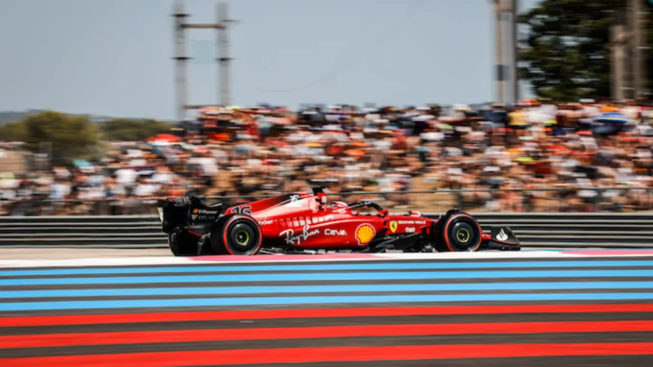 16 LECLERC Charles (mco), Scuderia Ferrari F1-75, action during the Formula 1 Lenovo Grand Prix de France, French Grand Prix 2022, 12th round of the 2022 FIA Formula One World Championship from July 22 to 24, 2022 on the Circuit Paul Ricard, in Le Castellet, France - Photo Paulo Maria / DPPI
Paulo Maria / DPPI / AFP7 / Europa Press
23/7/2022 ONLY FOR USE IN SPAIN