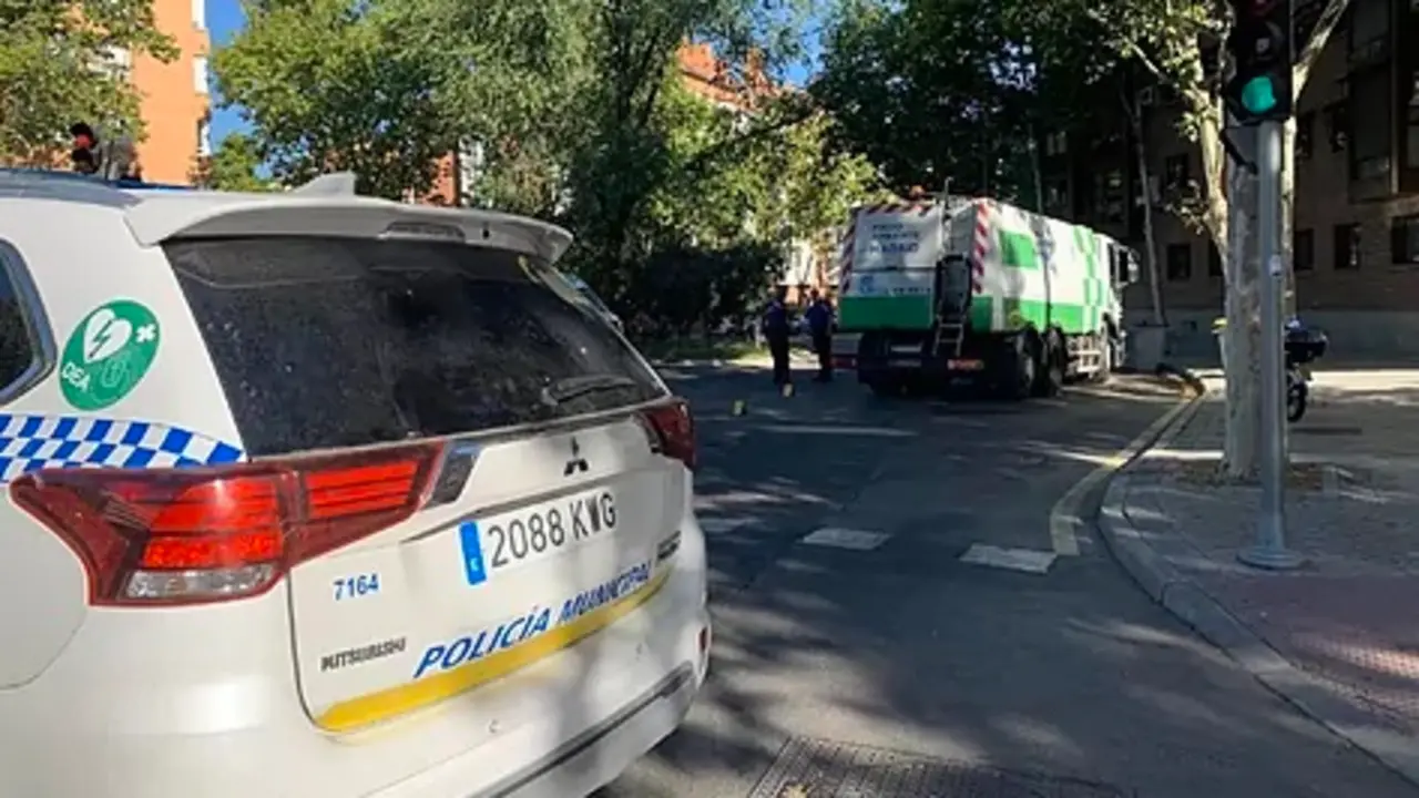 Lugar de accidente.EMERGENCIAS MADRID