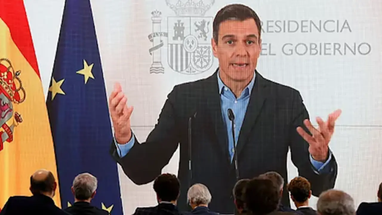 Pedro S&aacute;nchez, en su intervenci&oacute;n telem&aacute;tica en el Foro de La TojaLavandeira Jr.EFE