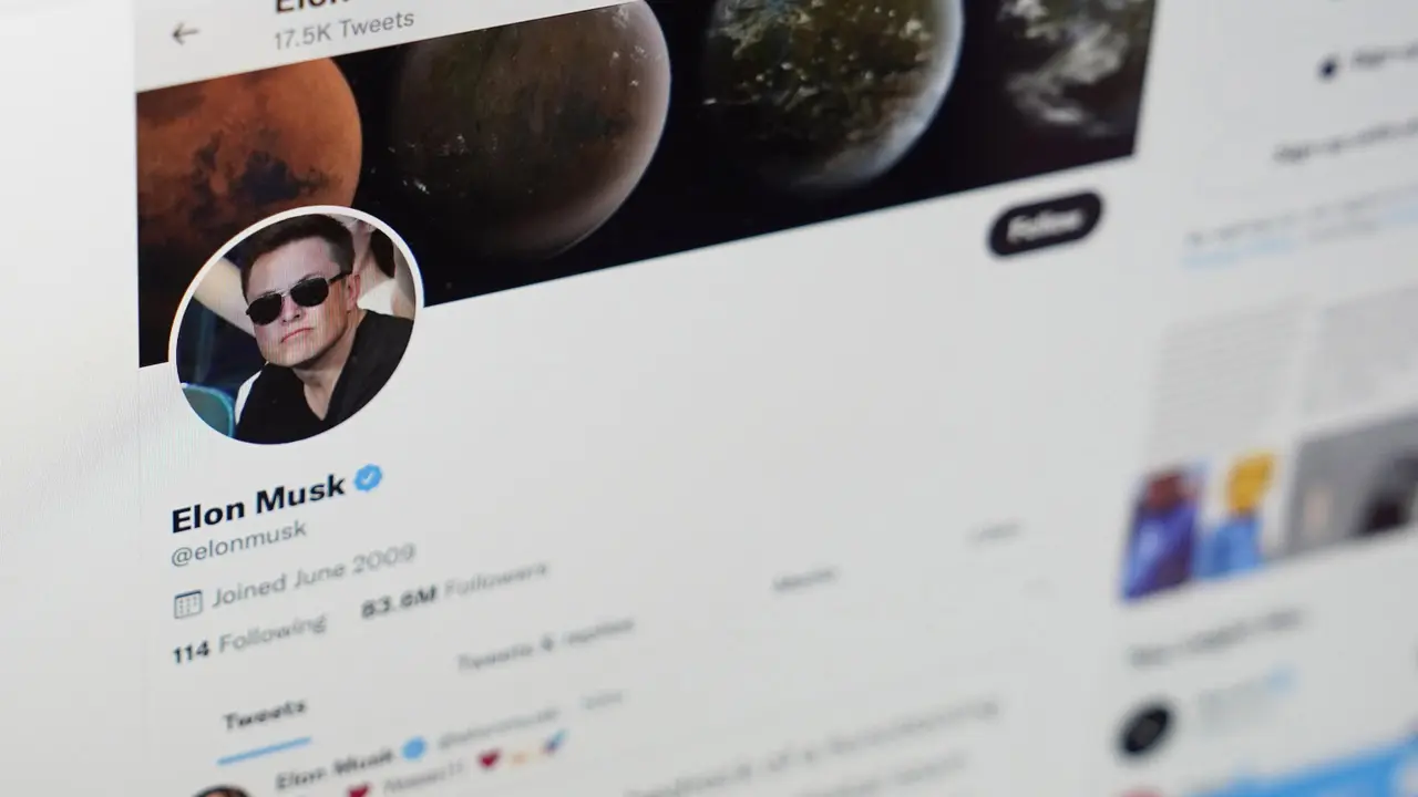 Captura de pantalla del Twitter de Elon Musk.