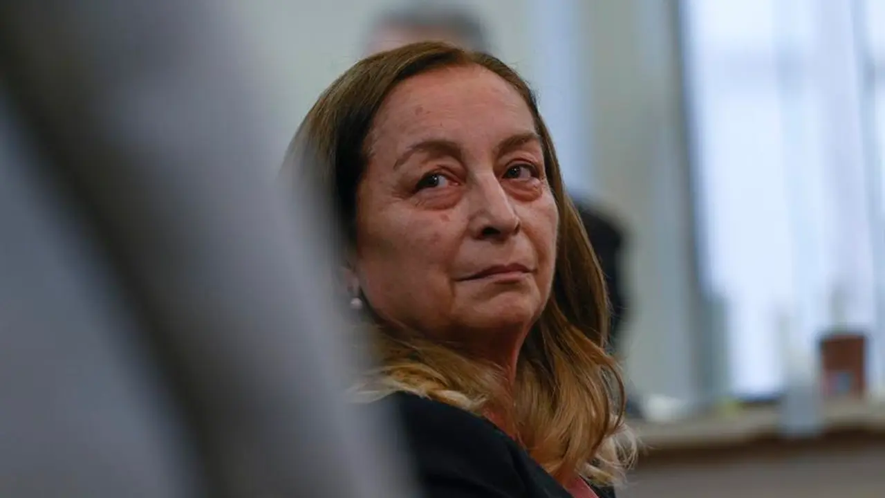 La acusada de asesinar a su novio en 2019 en Castro Urdiales. EFE/ Pedro Puente Hoyos POOL