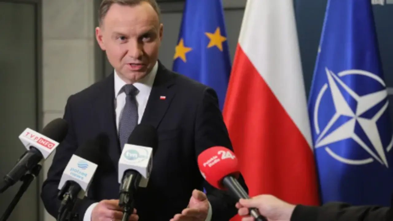 El presidente polaco, Andrzej Duda, este mi&eacute;rcoles en Varsovia. EFE/EPA/Pawel Supernak