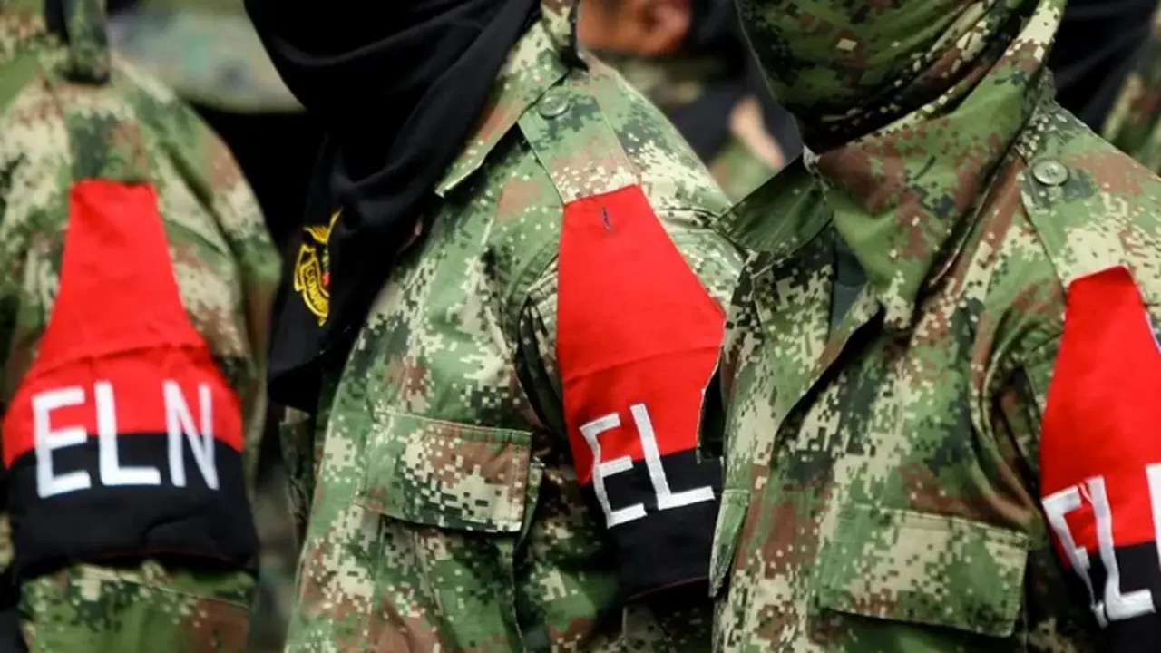 Miembros desmovilizados del Frente de Guerra Suroccidental del ELN. Imagen de archivo. EFE/Christian Escobar Mora