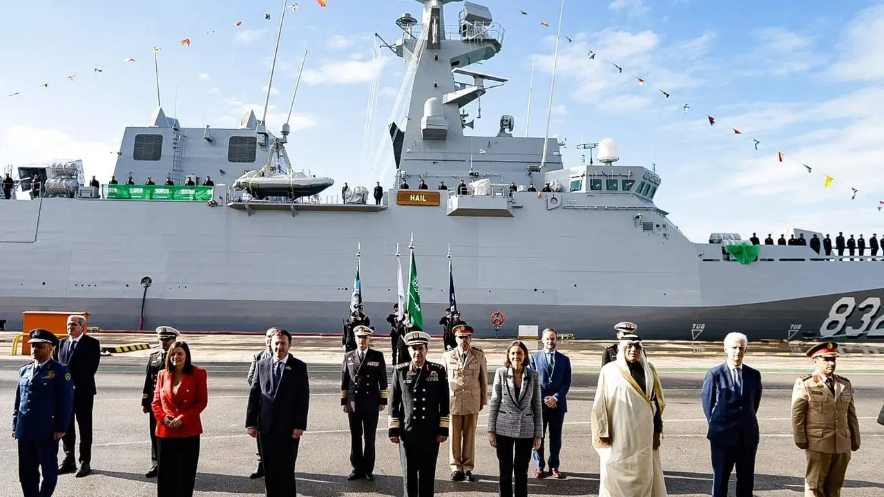 Acto de entrega de la tercera corbeta de Navantia a la Marina de Arabia Saud&iacute;