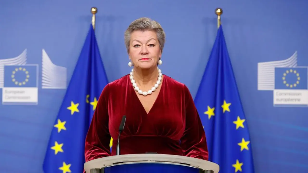La comisaria europea de Interior, Ylva Johansson. EFE/EPA/STEPHANIE LECOCQ