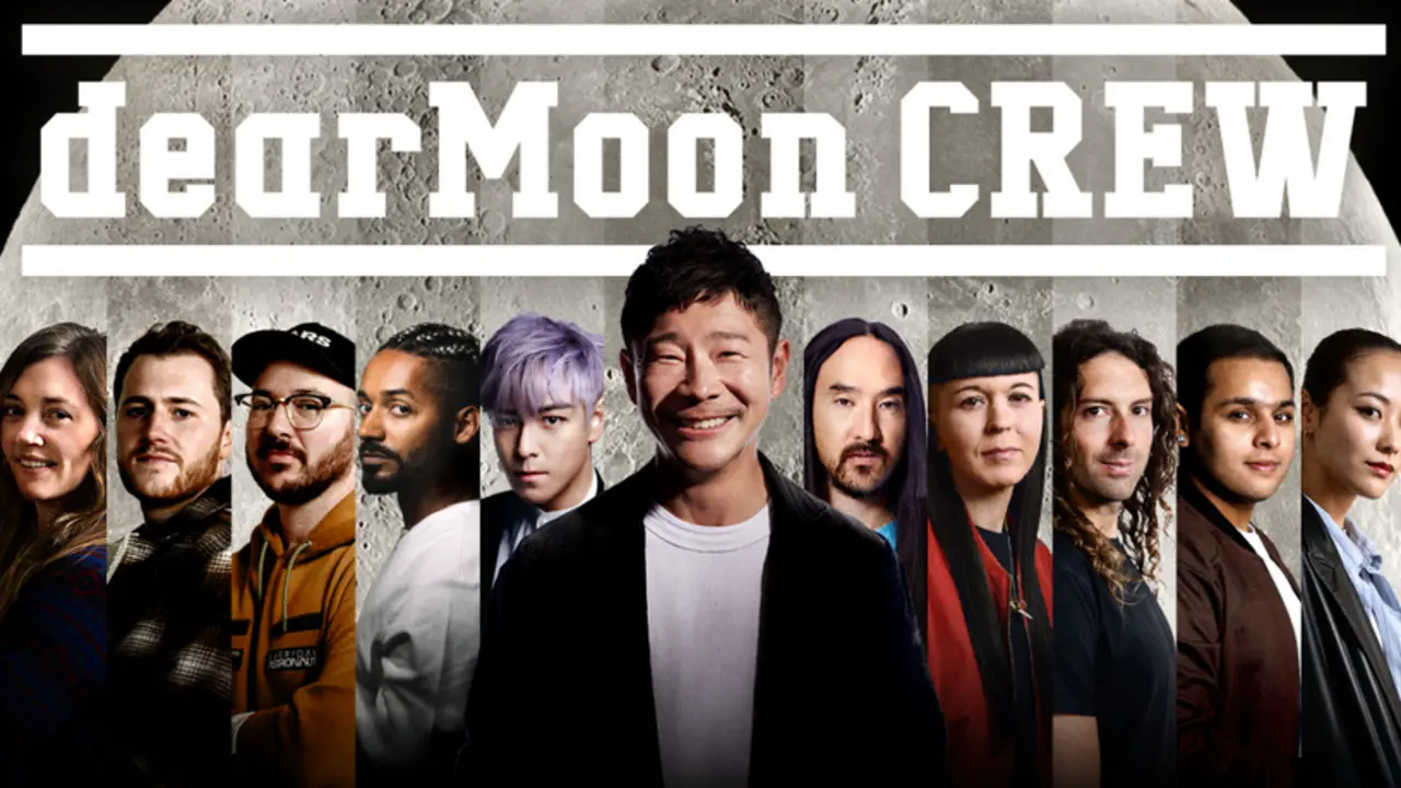 Parte de la tripulaci&oacute;n del proyecto "dearMoon". EFE/ Proyecto Dearmoon
