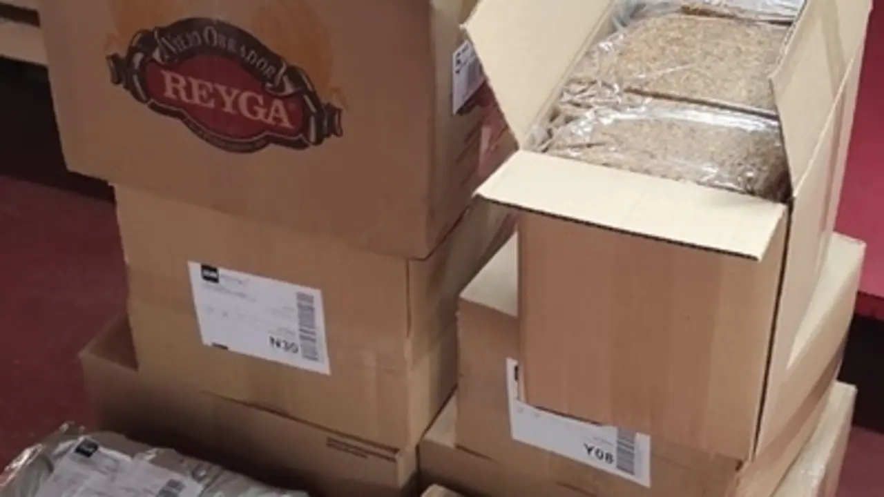 Tabaco de contrabando intervenido en la operaci&oacute;n &lsquo;Patr&oacute;n/Veneno'. E.P.