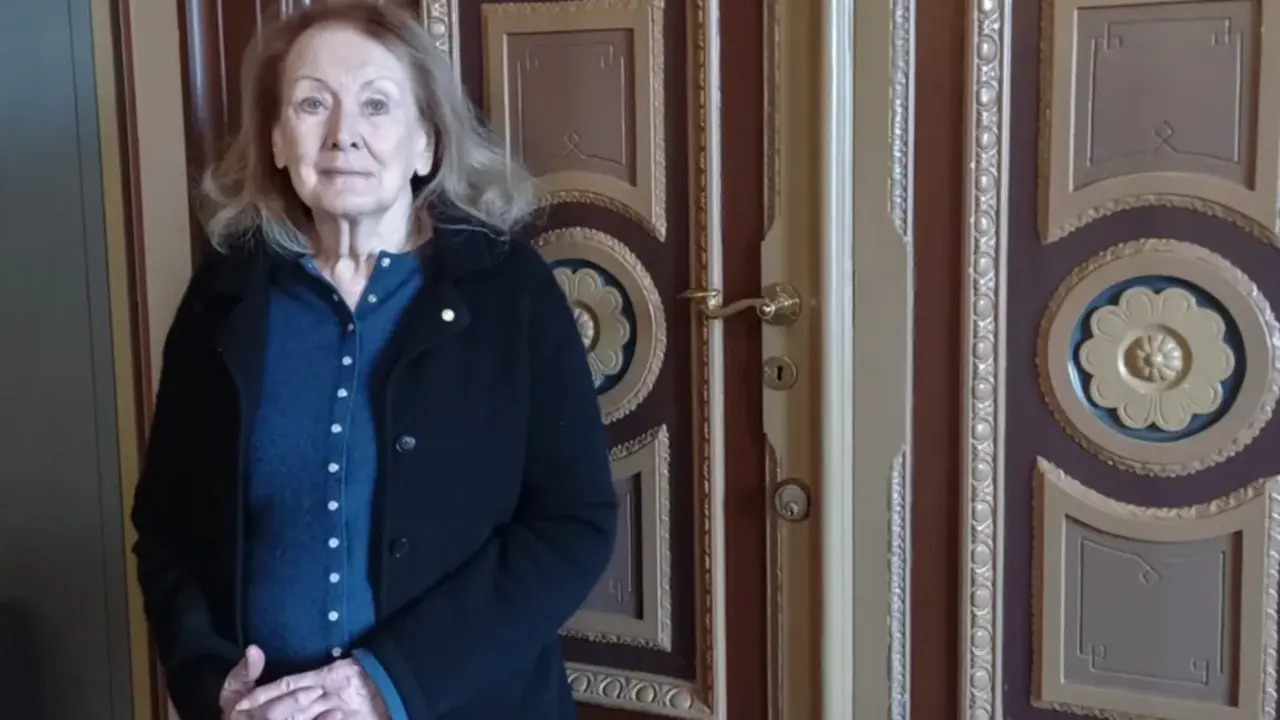 La Nobel de Literatura Annie Ernaux, durante la entrevista con EFE. EFE/Carmen Rodr&iacute;guez
