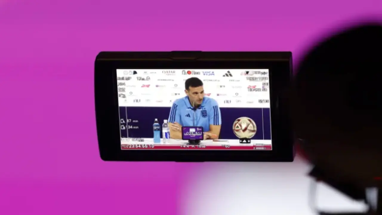 El seleccionador de f&uacute;tbol de Argentina, Lionel Scaloni. EFE / JuanJo Mart&iacute;n