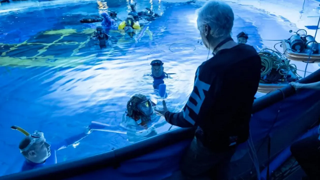 El director de cine James Cameron, durante el rodaje de "Avatar: The way of Water". EFER/Mark Felman/ 20th Century Studios