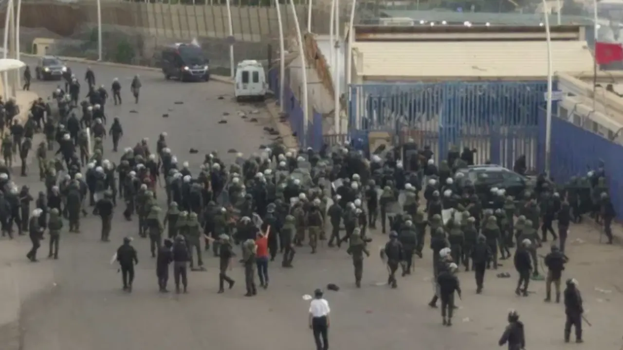 Fotograf&iacute;as cedidas por una vecina del Barrio Chino, en la provincia de Nador y fronterizo con Melilla. EFE/Stringer