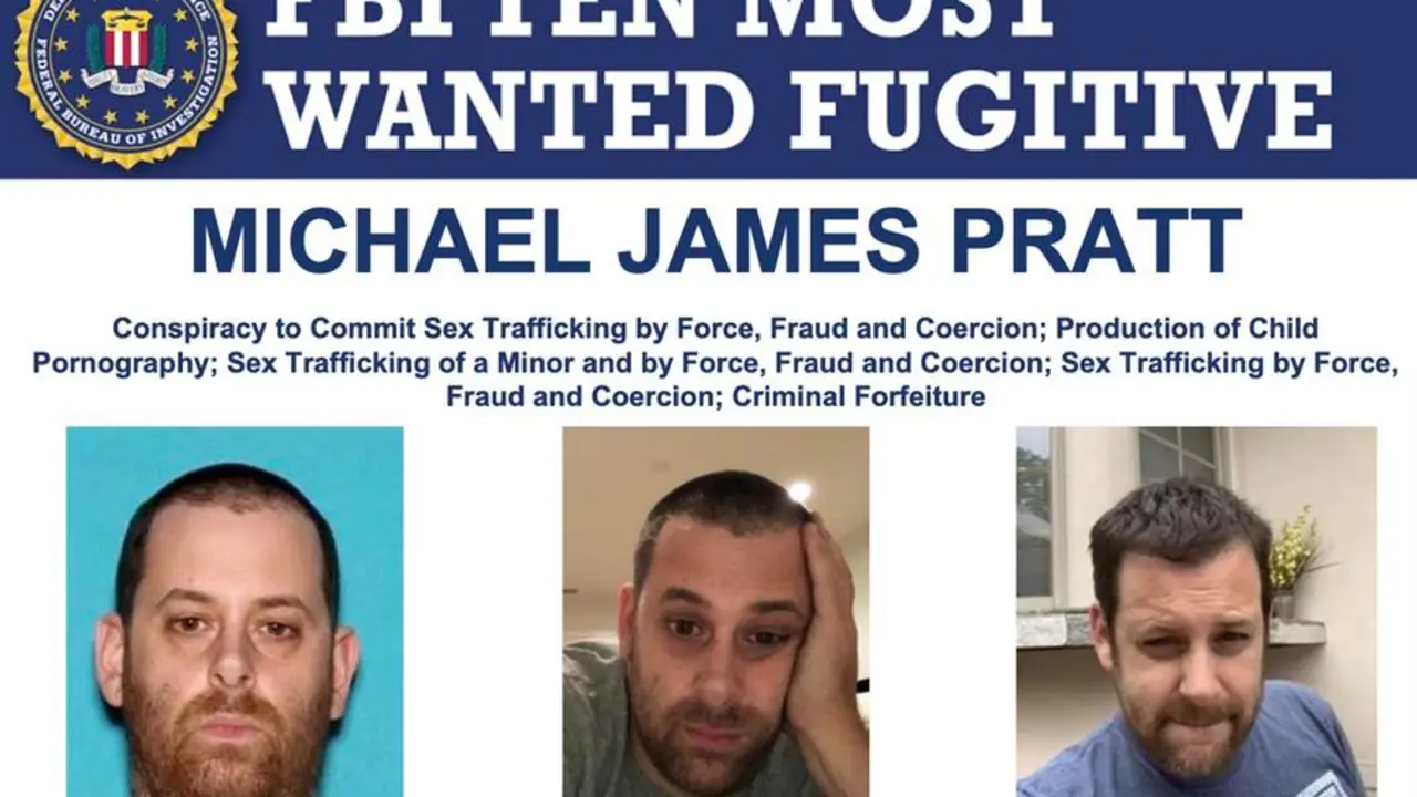 Cartel cedido por el FBI que muestra al fugitivo Michael James Pratt, de 40 a&ntilde;os y nacionalidad neozelandesa. EFE
