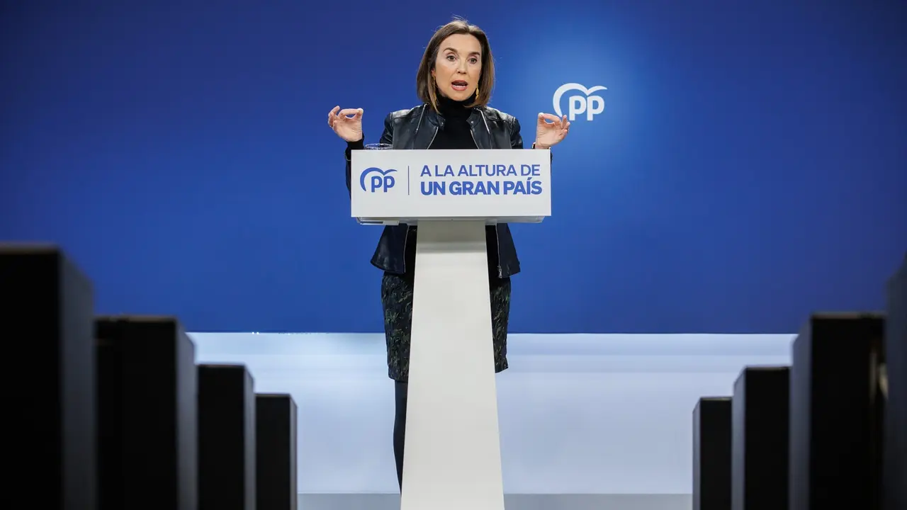 La secretaria general del Partido Popular y portavoz del PP en el Congreso, Cuca Gamarra. E.P. / Alejandro Mart&iacute;nez V&eacute;lez