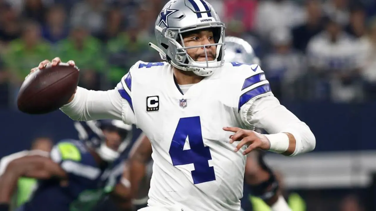 Dak Prescott de los Cowboys, en una fotograf&iacute;a de archivo. EFE / MIKE STONE