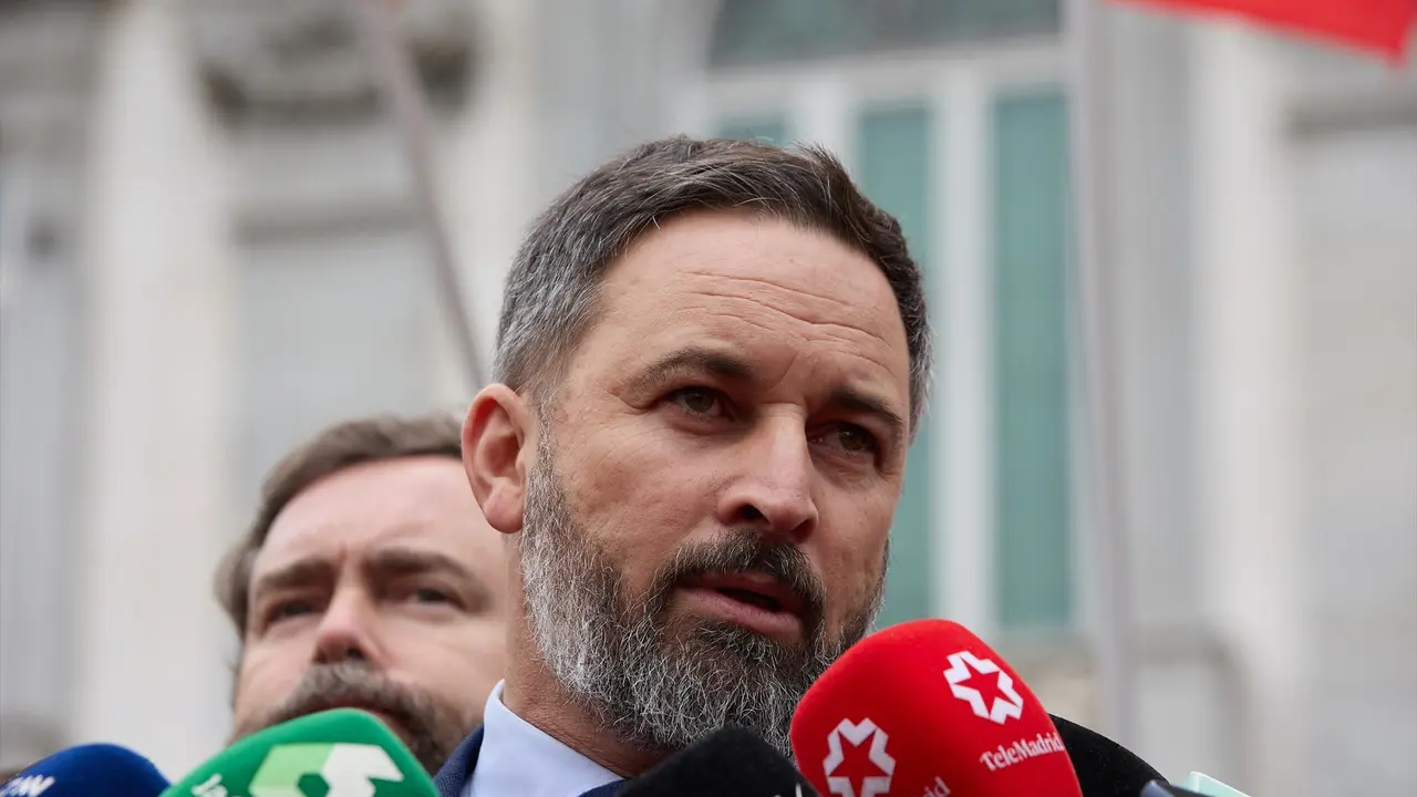 El presidente de Vox, Santiago Abascal. E.P. / Jes&uacute;s Hell&iacute;n