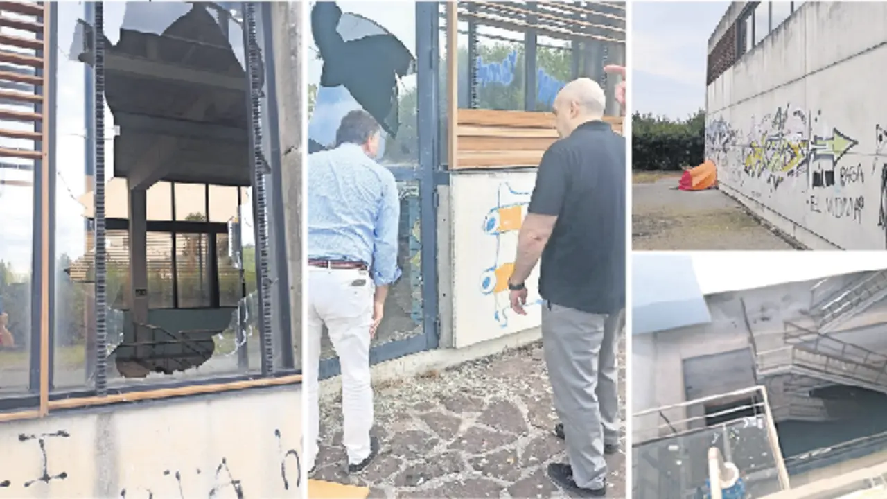 Las infraestructuras, que se han realizado con dinero p&uacute;blico, presentan este lamentable estado de abandono por falta de mantenimiento, resultando peligrosas. / ALERTA