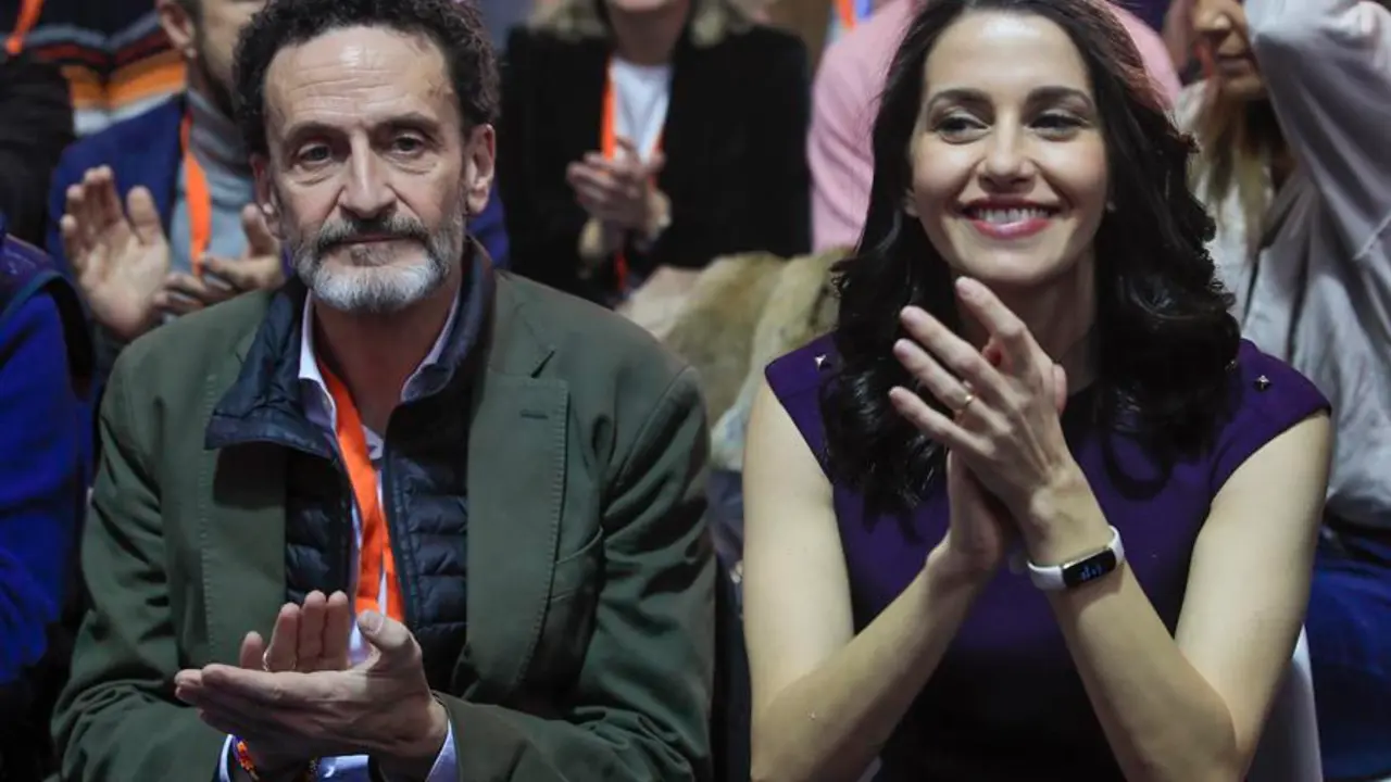 La actual l&iacute;der de Ciudadanos (Cs), In&eacute;s Arrimadas, junto al El portavoz adjunto de Ciudadanos en el Congreso, Edmundo Bal. EFE / Fernando Alvarado