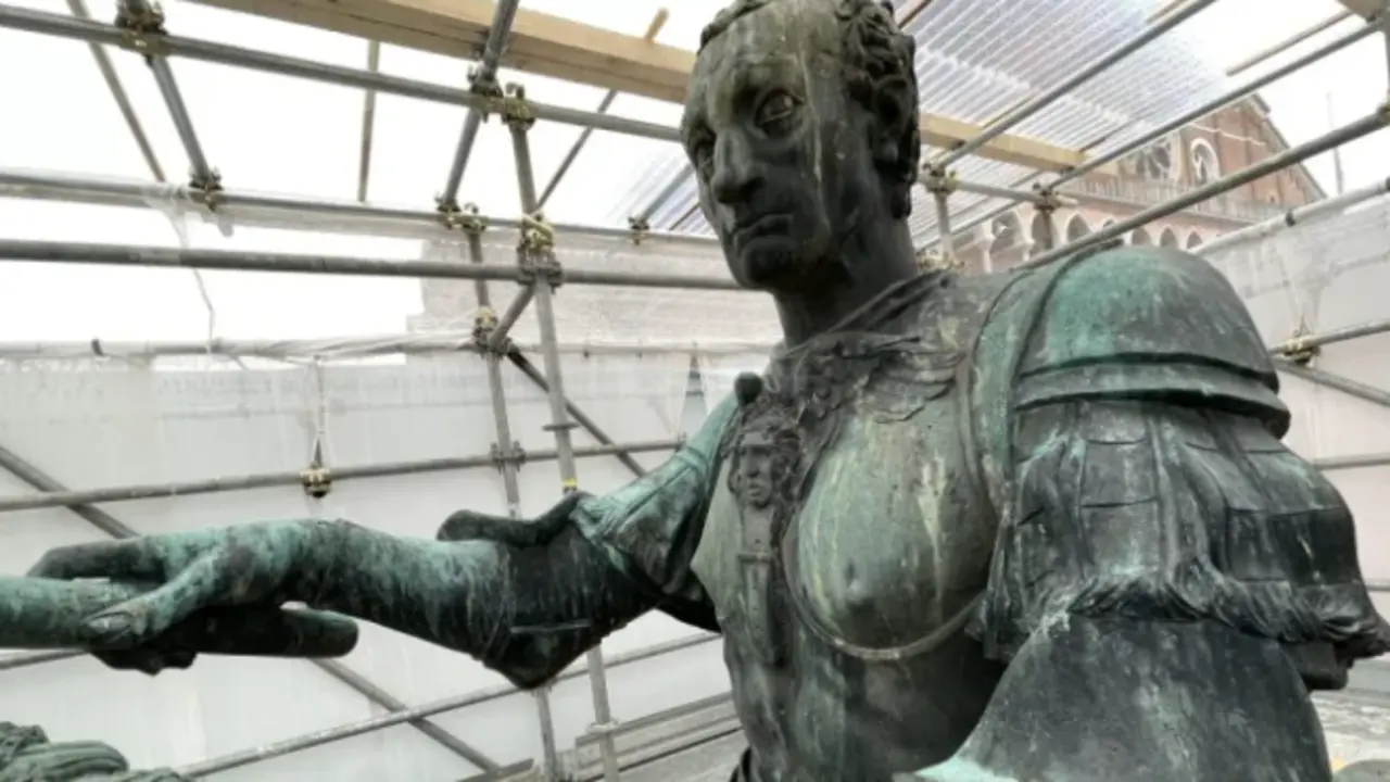El condotiero Gattamelata, la gran escultura de Donatello. EFE/ Delegaci&oacute;n Pontificia para la bas&iacute;lica de San Antonio De Padua
