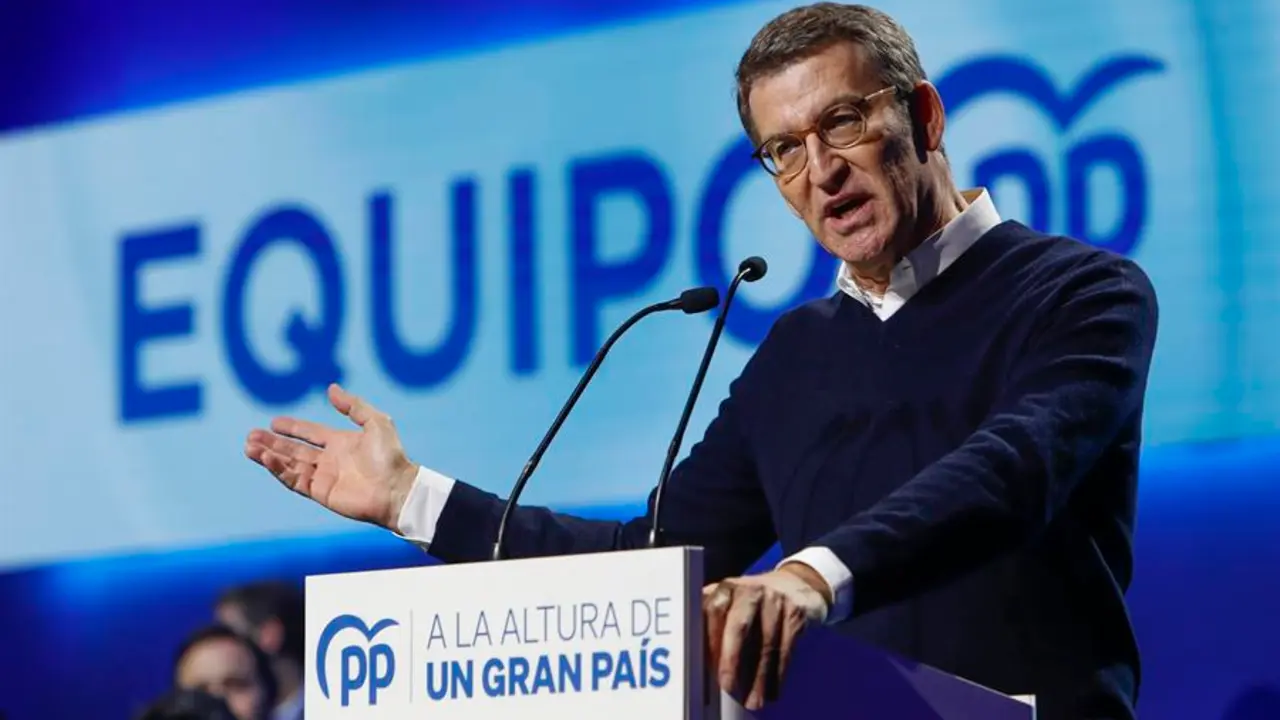 El l&iacute;der del Partido Popular, Alberto N&uacute;&ntilde;ez Feijo&oacute;. EFE / Javier Belver