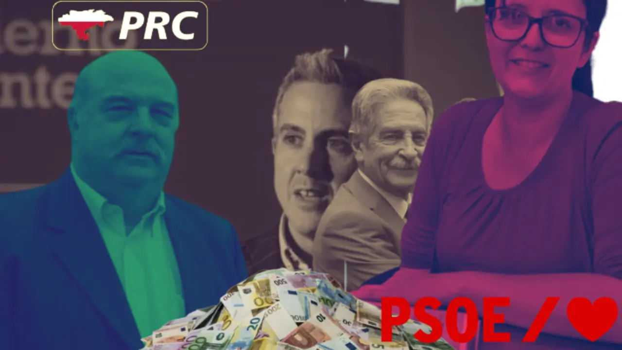 El concejal regionalista, Luis Herrera a la izquierda, a la derecha la socialista que presuntamente ha sido la autora de la corrupci&oacute;n. / ALERTA