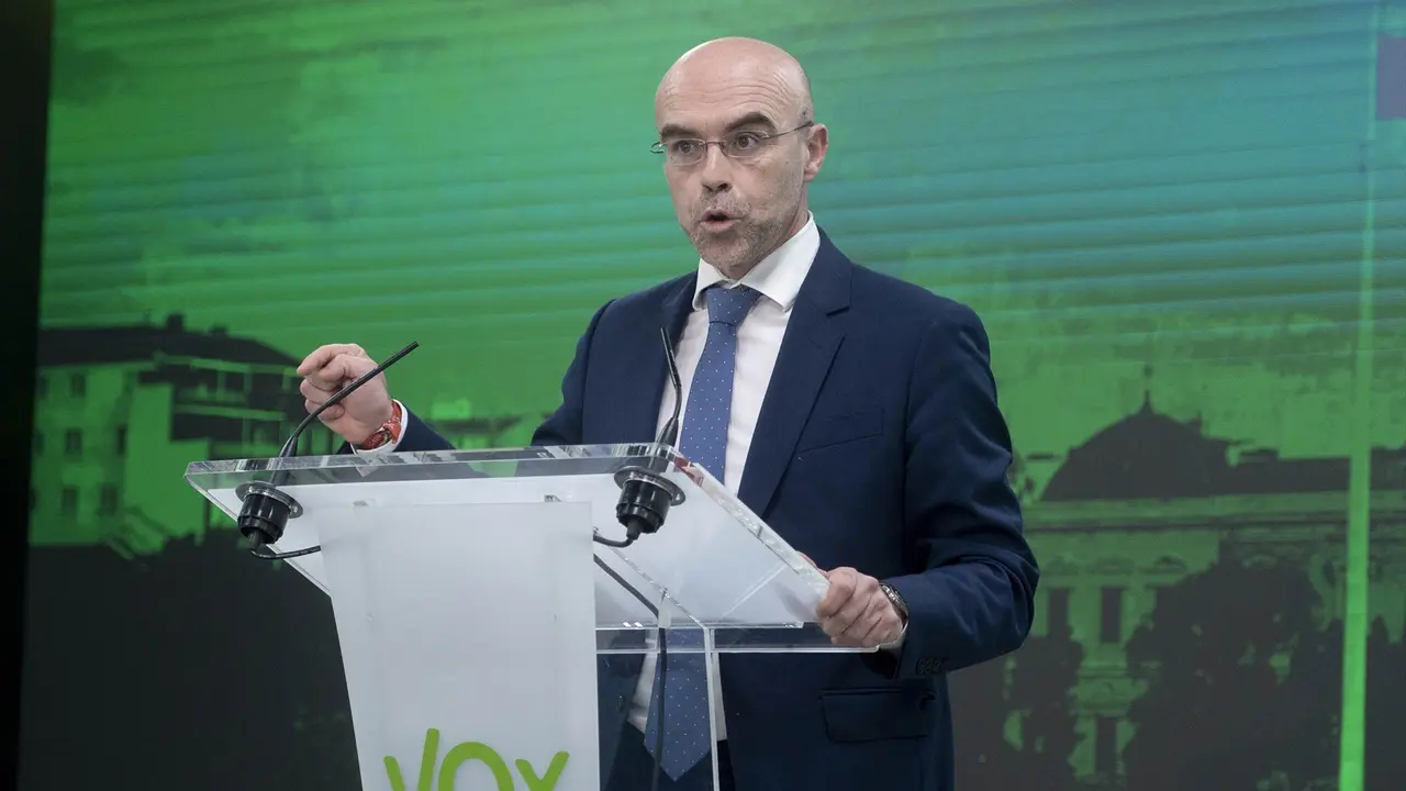 El vicepresidente de Acci&oacute;n Pol&iacute;tica y eurodiputado de Vox, Jorge Buxad&eacute;. E.P. / Alberto Ortega